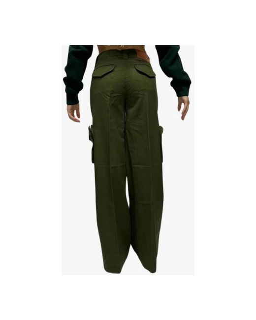 Silvian Heach Green Straight Trousers