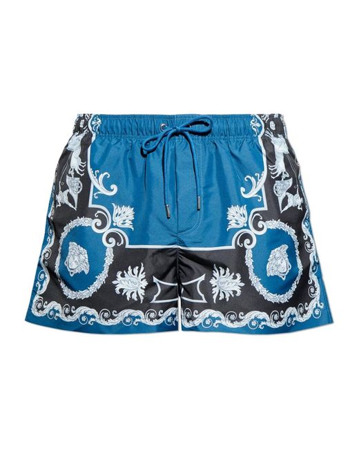 Versace Blue Beachwear for men
