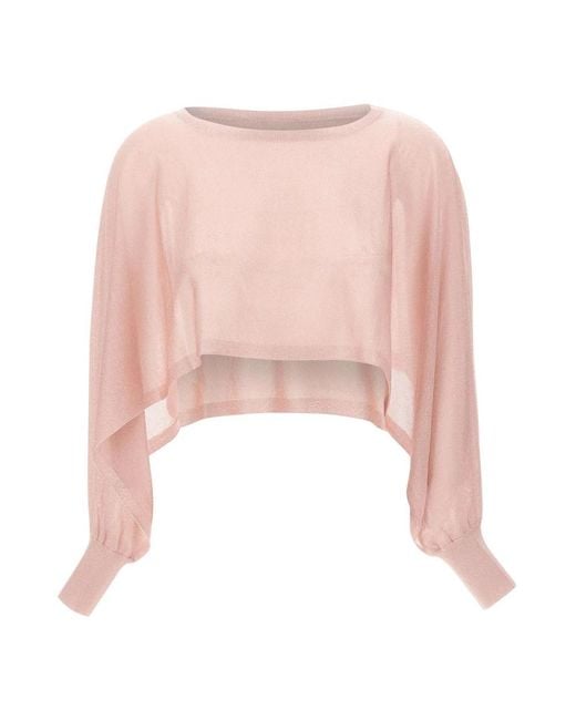 Kangra Pink Round-Neck Knitwear