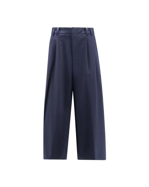 Closed Blue Cropped Trousers