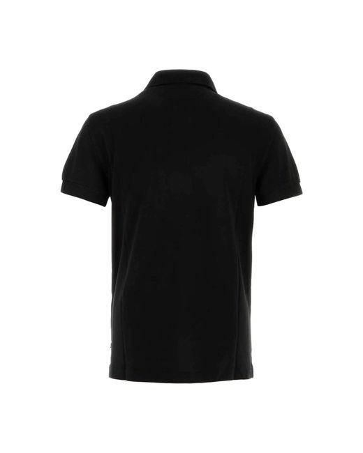 Tom Ford Tops ,Zwart ,Katoen Zwart Piquet Poloshirt in het Black voor heren