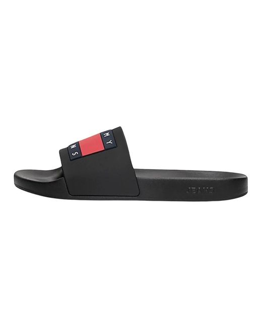 Tommy Hilfiger Pool Slide Sandalen in Black für Herren