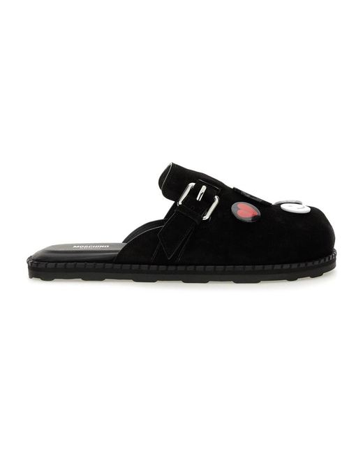 Moschino Black Mules