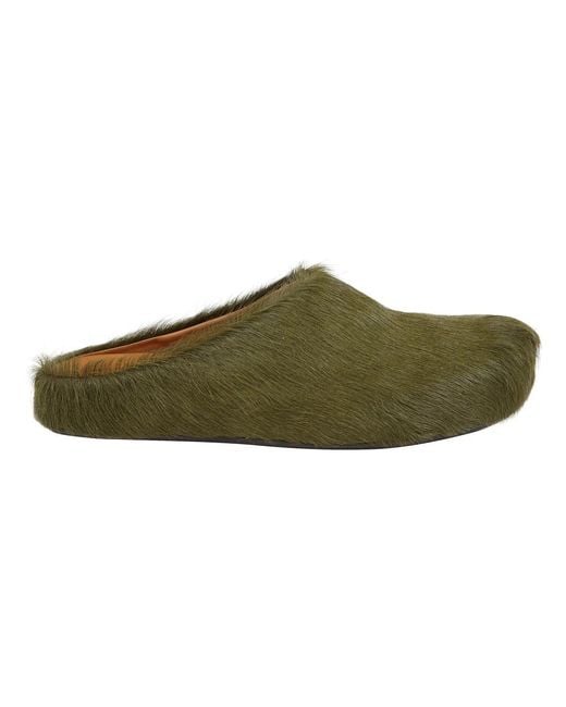 Marni Bunte Slip-On Sandalen in Green für Herren