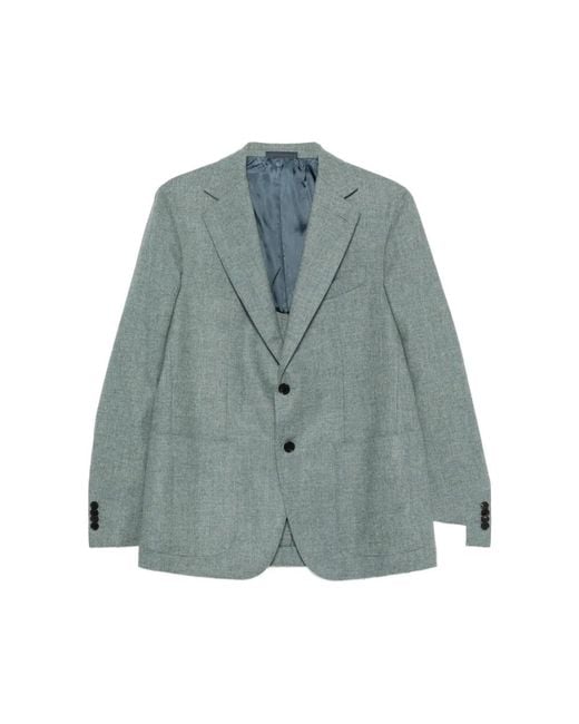 Caruso Blue Blazers for men