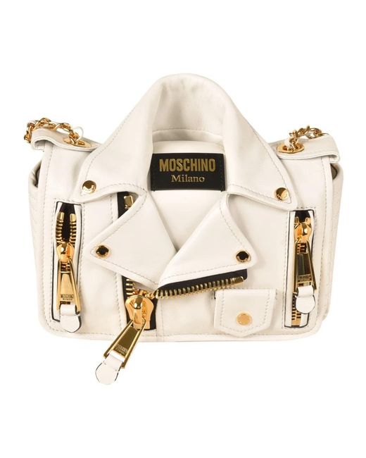 Moschino Natural Shoulder Bags