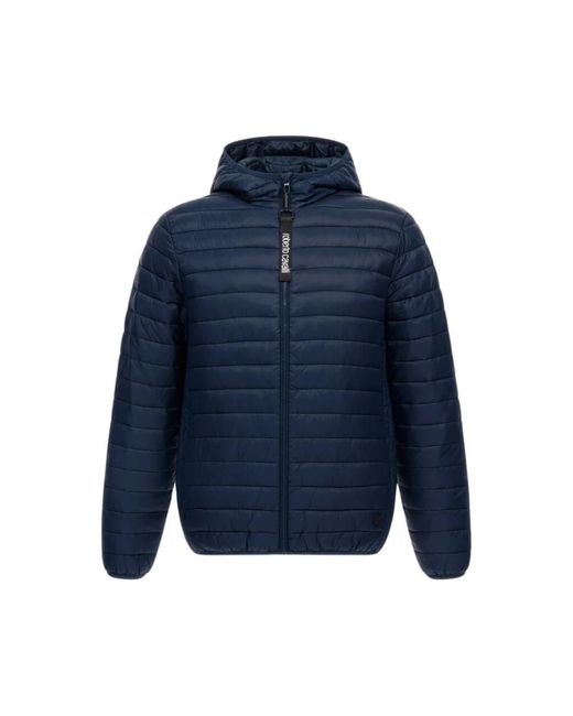 Roberto Cavalli Blue Winter Jackets for men