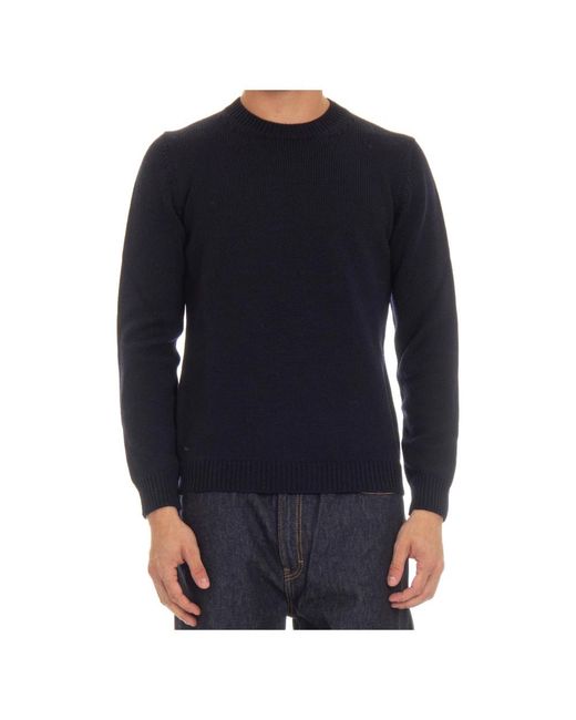 Roberto Collina Blue Round-Neck Knitwear for men