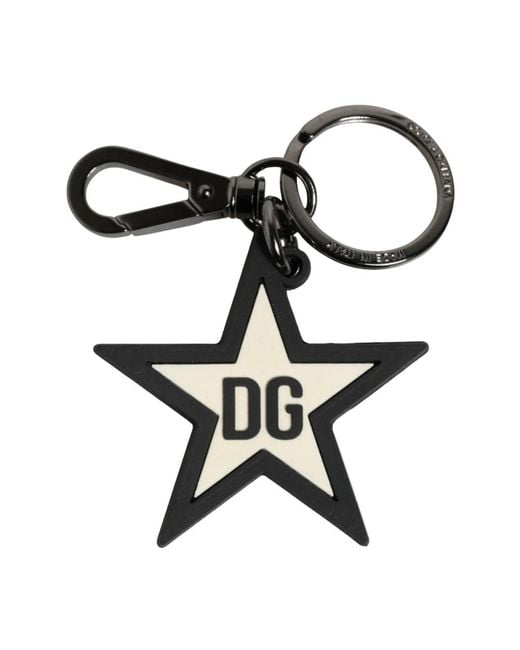 Keyrings di Dolce & Gabbana in Black da Uomo