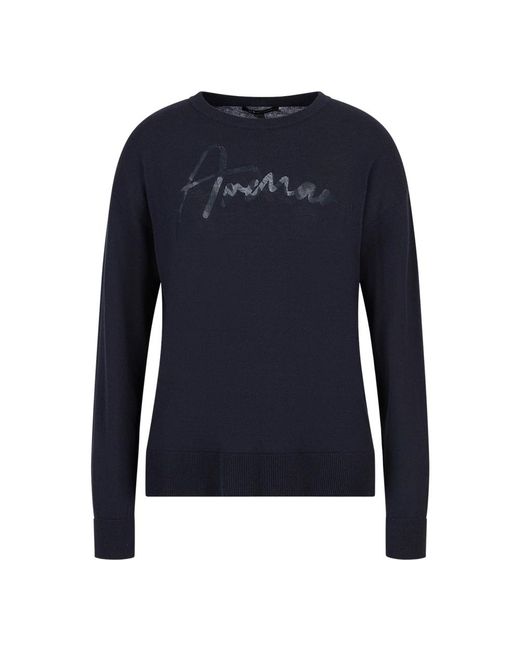 ARMANI EXCHANGE Longsleeves in het Blue voor heren