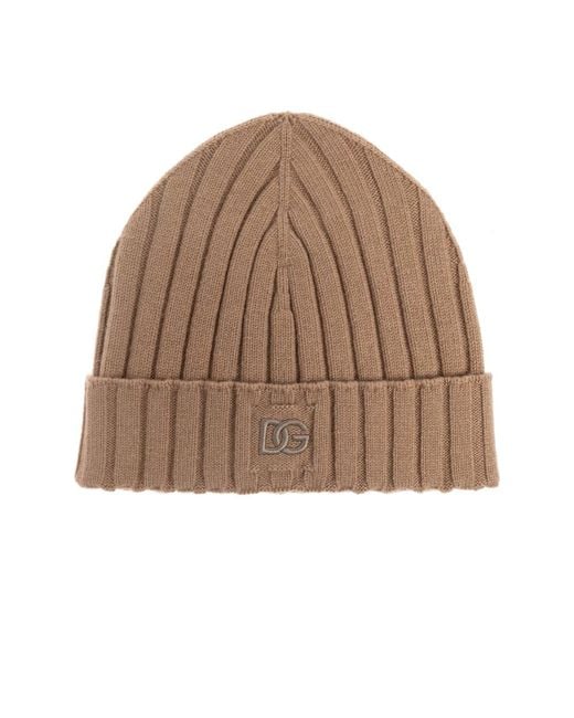 Beanies di Dolce & Gabbana in Brown