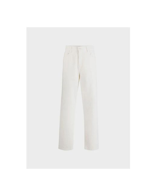 Arte' White Straight Jeans for men