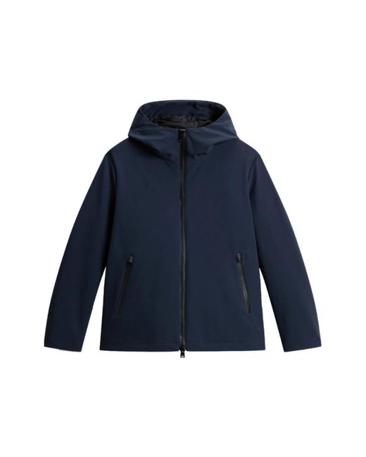 Woolrich Blauwe Pacific Softshell Jas in het Blue voor heren