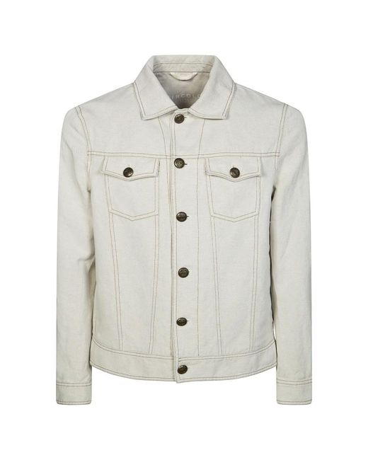 Circolo 1901 Gray Denim Jackets for men