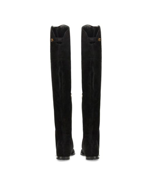 Maison Skorpios Black Over-The-Knee Boots