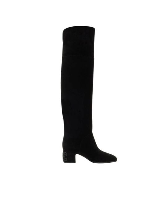 Casadei Black Muni Nomad Over The Knee