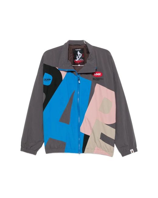 A Bathing Ape Jassen ,Grijs ,Outerwear in het Blue voor heren
