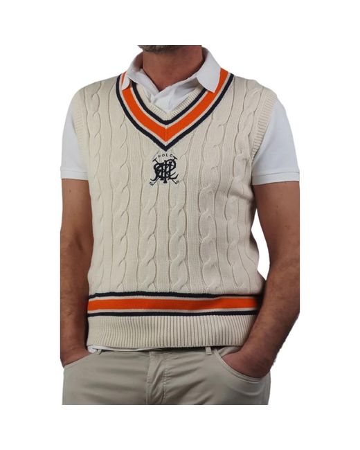 Sleeveless Knitwear Ralph Lauren pour homme en coloris Gray
