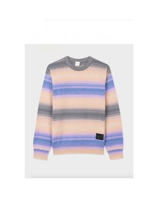Paul Smith Blue Round-Neck Knitwear for men