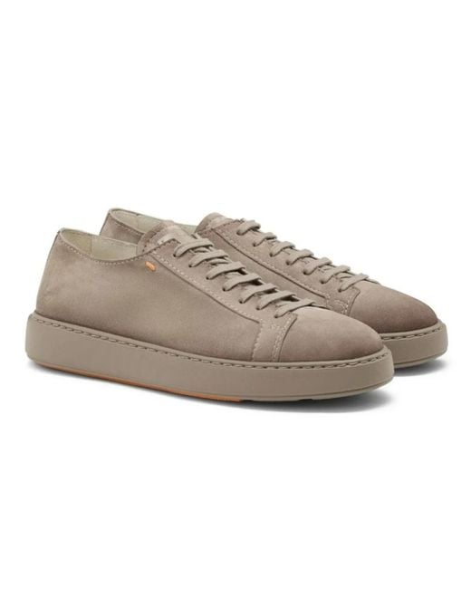 Santoni Gray Sneakers for men