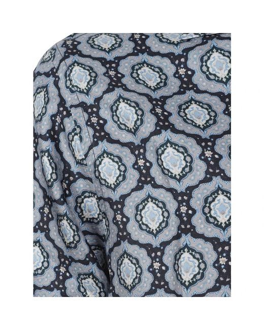 Orlebar Brown Blue Short Sleeve Shirts for men