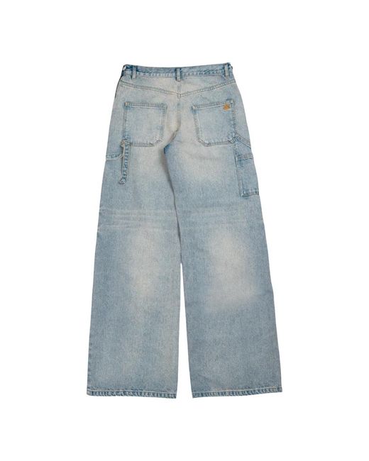 Courreges Denim sailor baggy in celeste in Blue für Herren