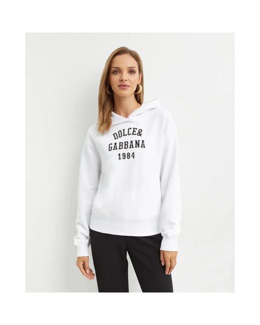 Dolce & Gabbana White Hoodies