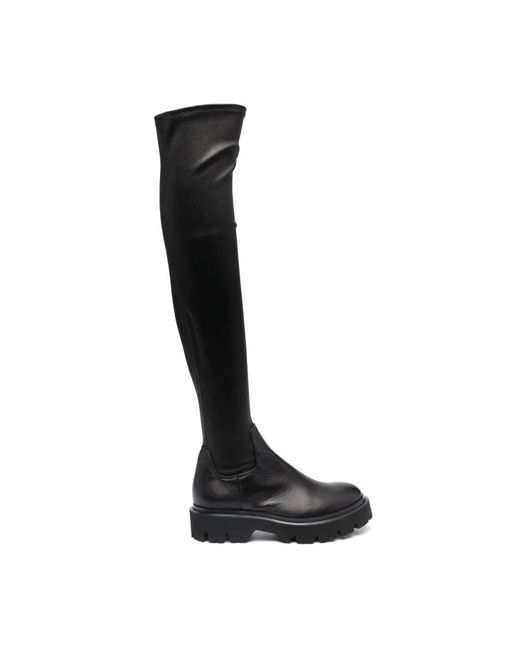 Roberto Festa Black Over-Knee Boots