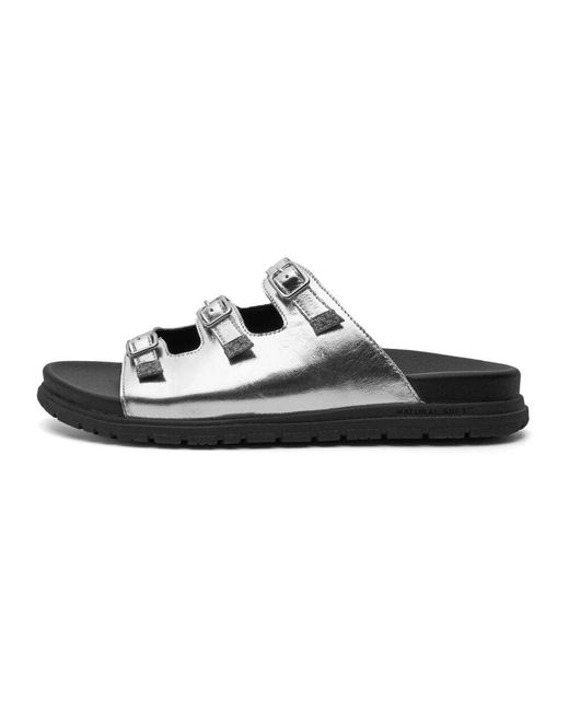 Woden Black Ellen Metallic