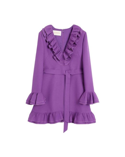 Valentino Purple Short Dresses