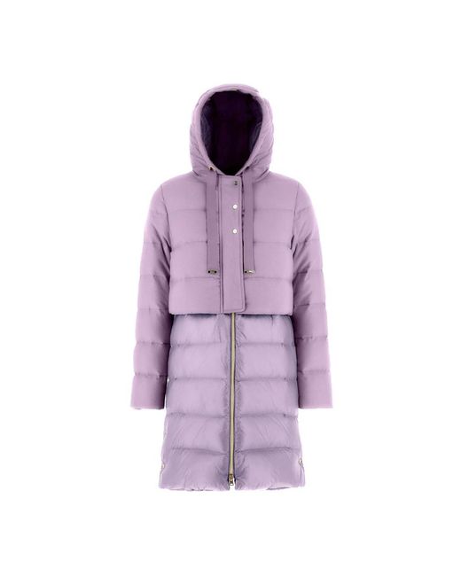 Down Coats di Herno in Purple