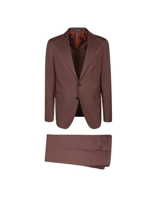 Single Breasted Suits Tagliatore de hombre de color Brown