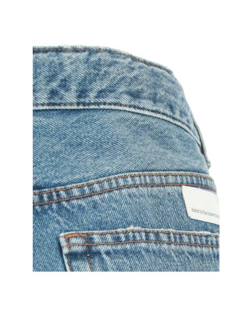 Nine:inthe:morning Vanessa Jeans Low-Rise Regular Fit Denim in het Blue