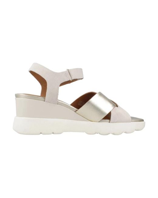 Geox Schoenen ,Wedges in het Metallic