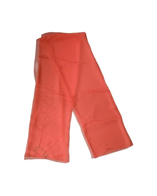 Dolce & Gabbana Red Silk Scarves for men