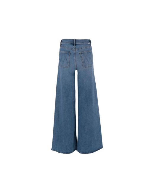 Mother Blue Wide Jeans