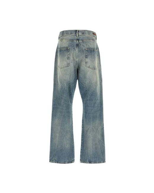 1989 STUDIO Blue Wide Jeans for men