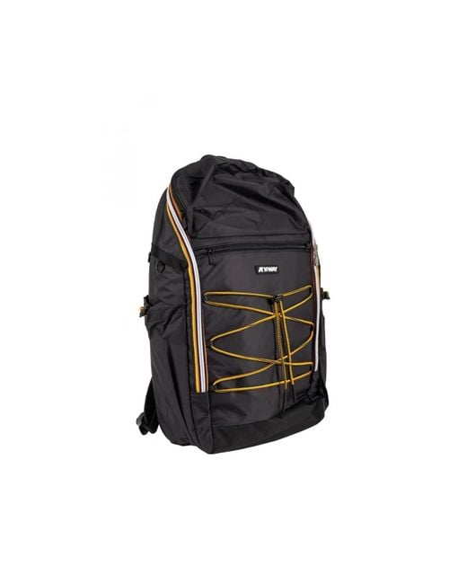 K-Way Black Backpacks for men
