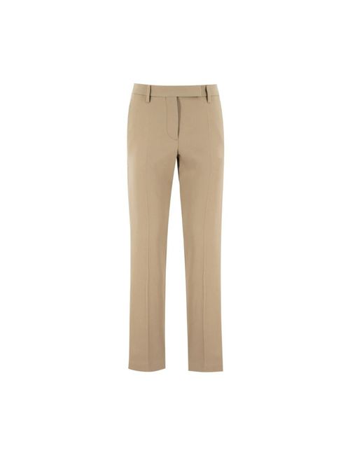 Brunello Cucinelli Natural Slim-Fit Trousers