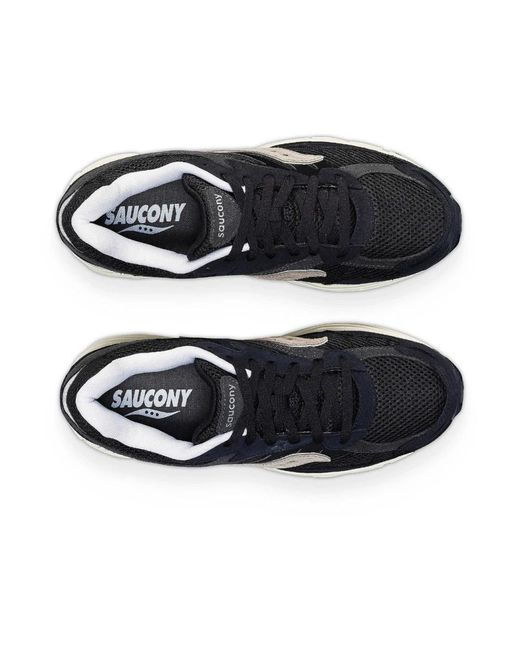 Saucony Klassische retro tech bunte sneakers in Black für Herren