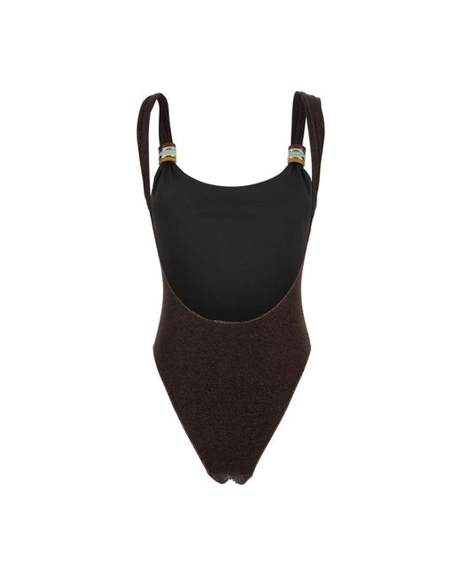 Oseree Badmode ,Bruin ,Lumiere One-Piece Badpak in het Brown