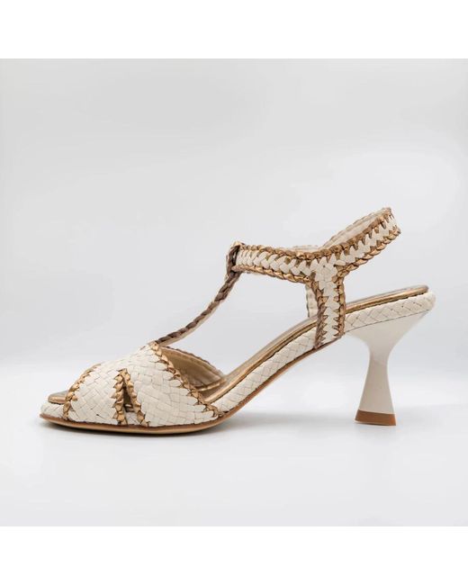 Shoes > sandals > high heel sandals Pons Quintana en coloris Metallic