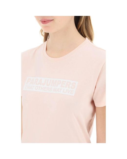 Tops > t-shirts Parajumpers en coloris Pink