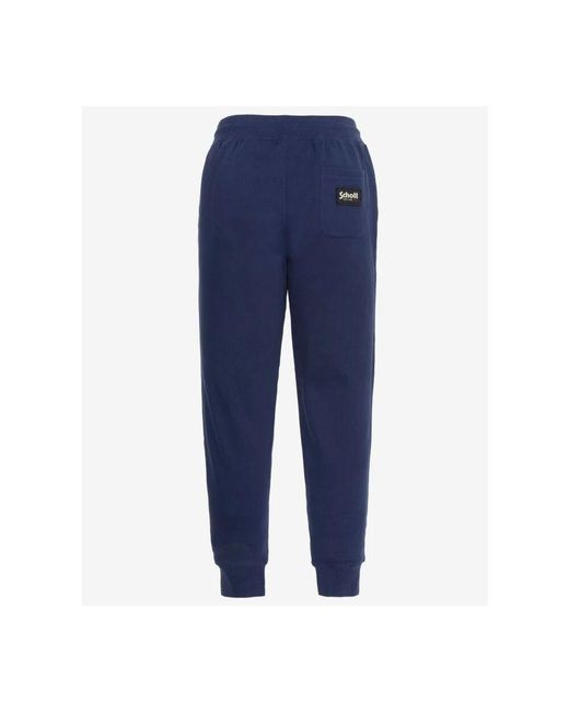 Sweatpants di Schott Nyc in Blue da Uomo