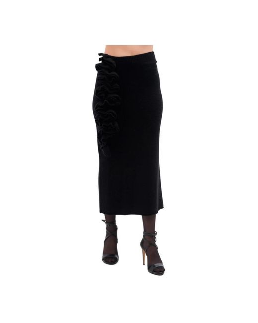Liviana Conti Black Midi Skirts