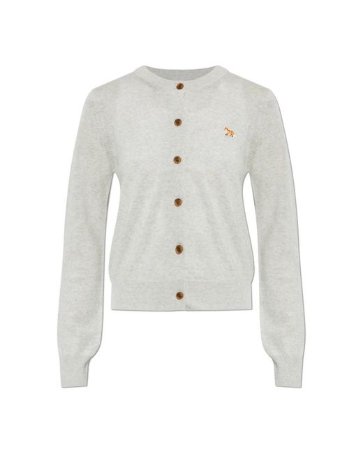 Cardigans Maison Kitsuné en coloris White
