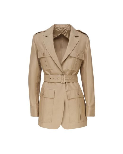 Max Mara Natural Belted Coats