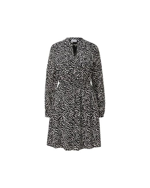 Comma, Gray Weiße Sommerkleid Für Damen