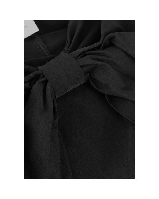 Y.A.S Elegante Top Met Strikdetail in het Black