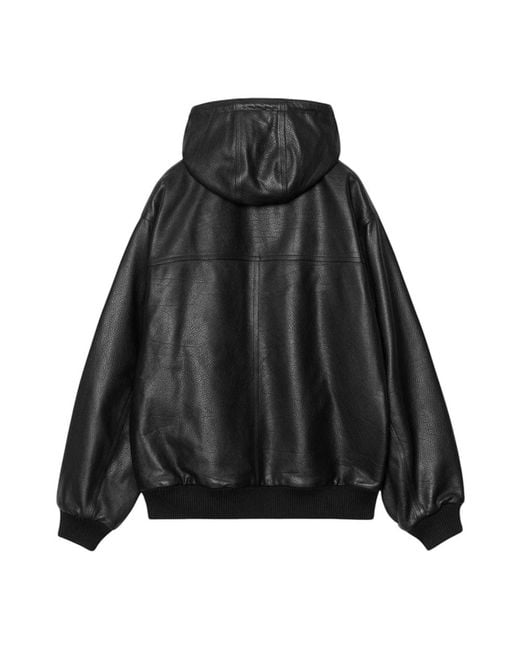 Carhartt Black Leather Jackets for men
